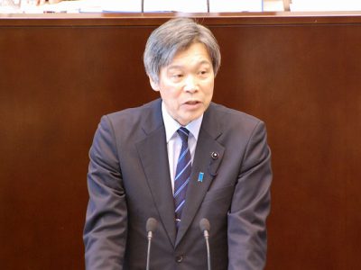 ２月２６日　代表質問を小野幹事長が行いました！